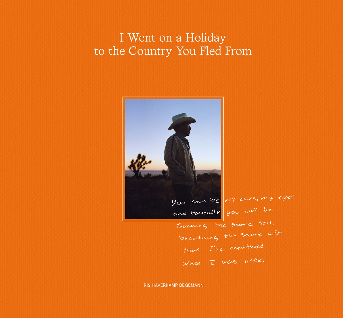 Orange front cover of photo book by Iris Haverkamp
