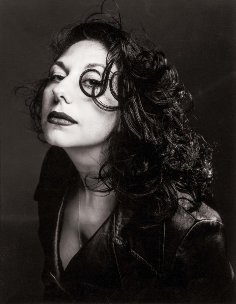 black and white portrait of ines van lamsweerde