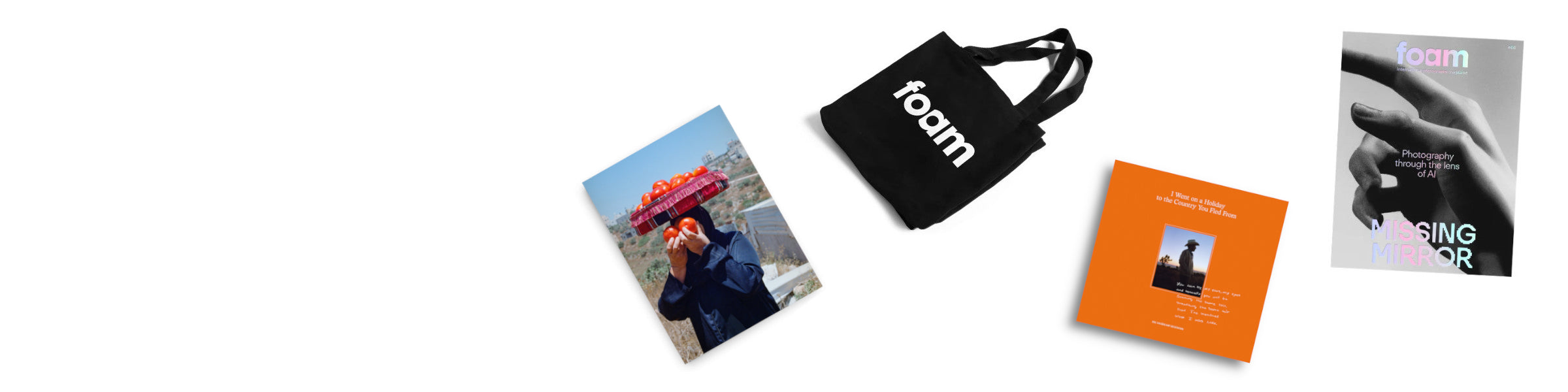 Overview of 4 products from the Foam webshop