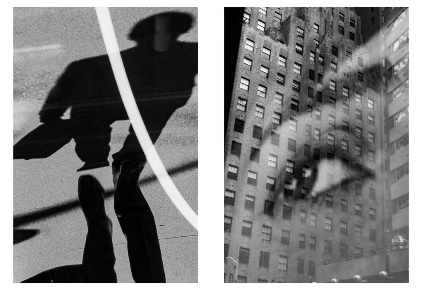 diptych black and white NY street