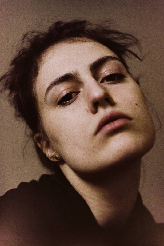 Womens portrait in muted colors