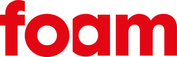 Foam logo on transparent background