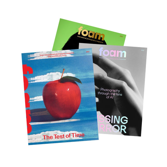 Three Foam Magazine front covers stacked.