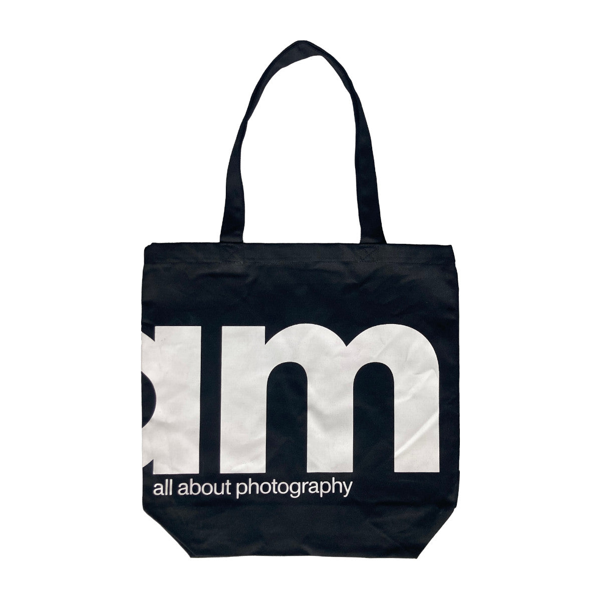 Foam tote bag in black and white back