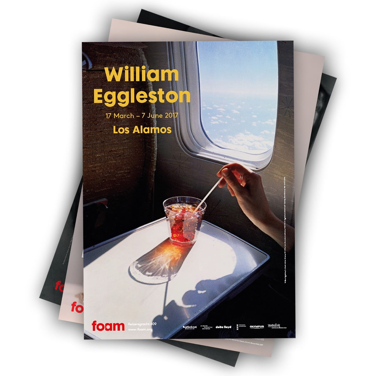 set of three foam posters, including eggleston, blumenfeld and kertesz