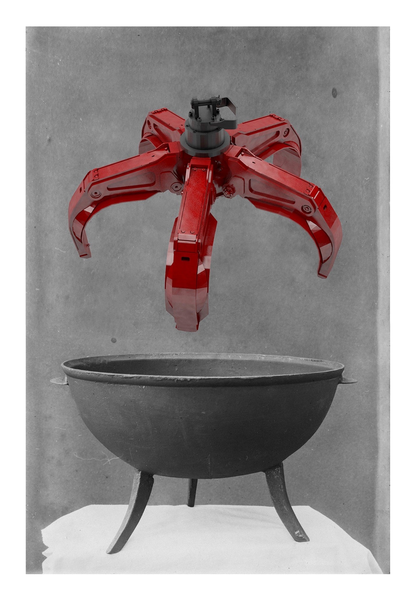 iron cast with red iron claw